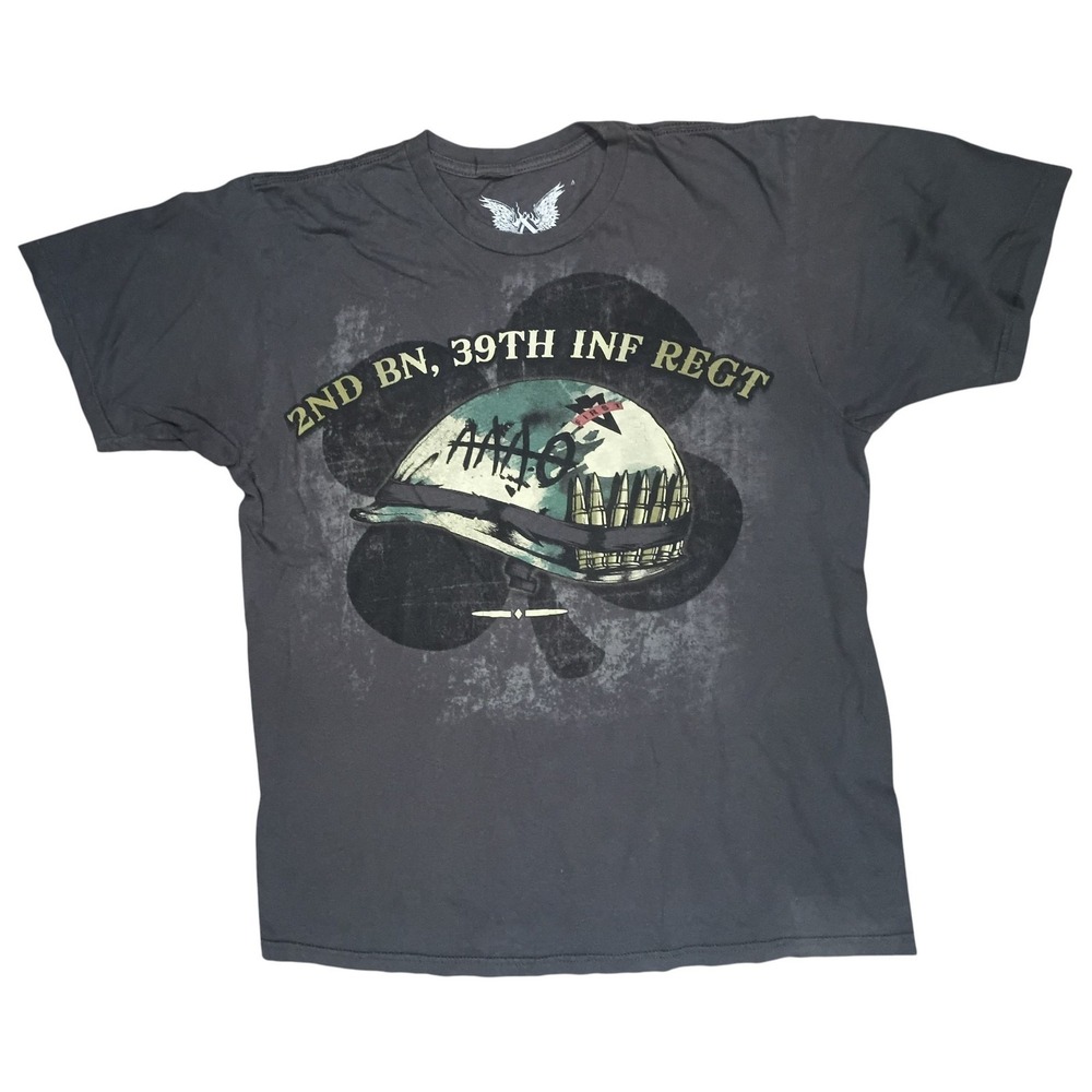 Apprime Courage Above All 39th Infantry Regt. Paddy Flint AAA-O Mens L T-Shirt
